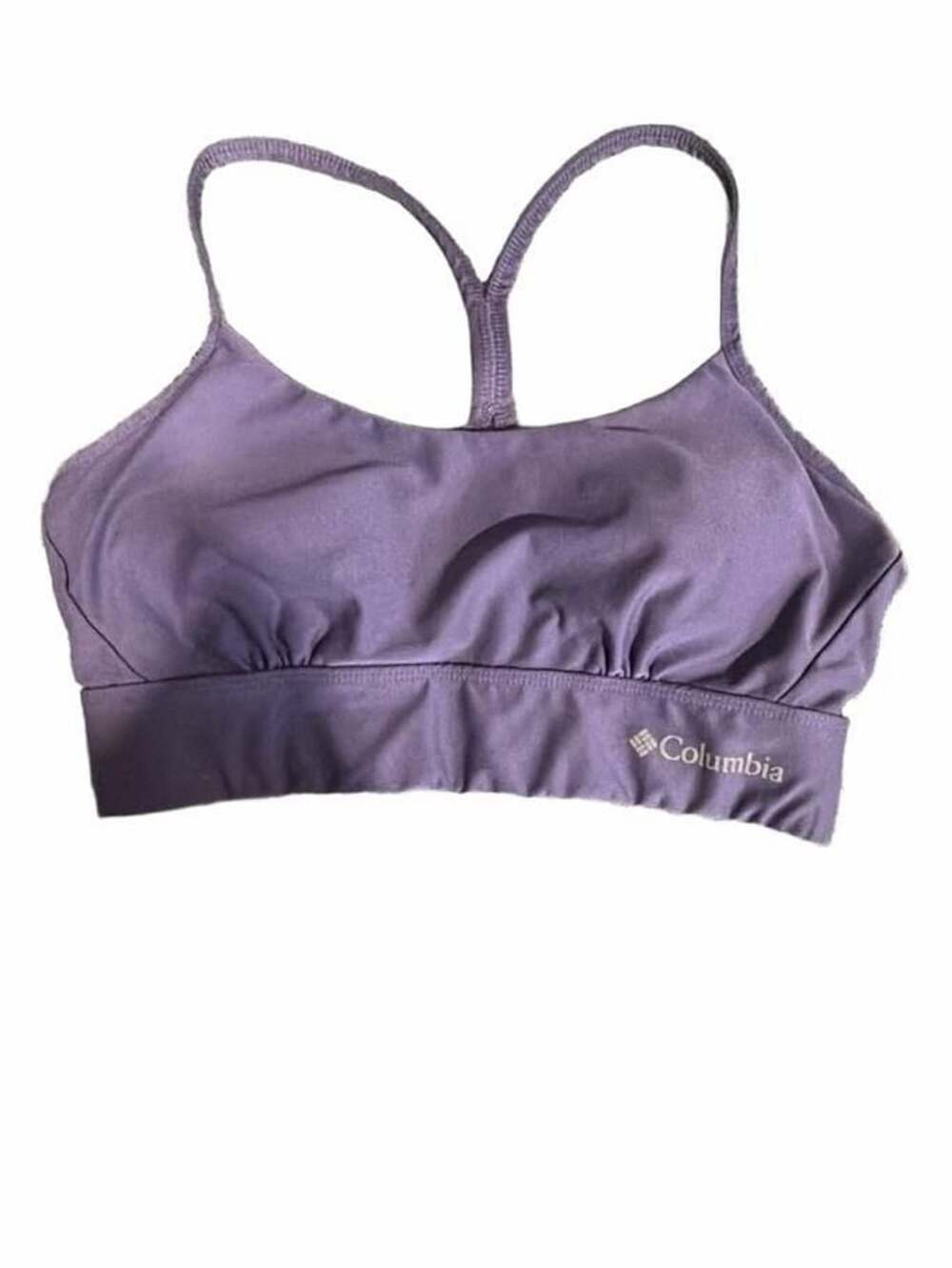 Columbia Women's Low Impact Cross Back Sports Bra, Plum Purple, Size M